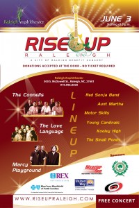 Rise Up Raleigh Concert Poster
