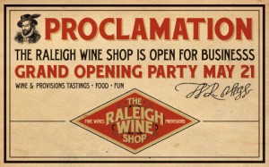 Raleigh Wine Shop Grand Opening