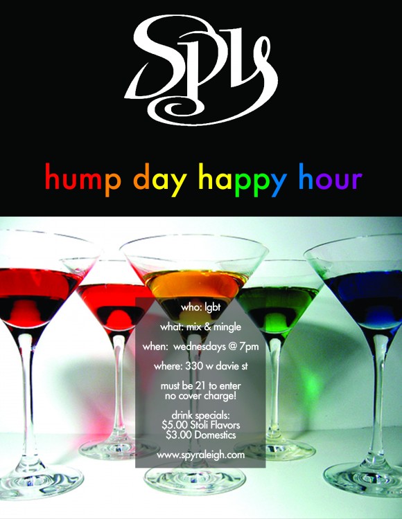 Spy Raleigh LGBT Happy Hour