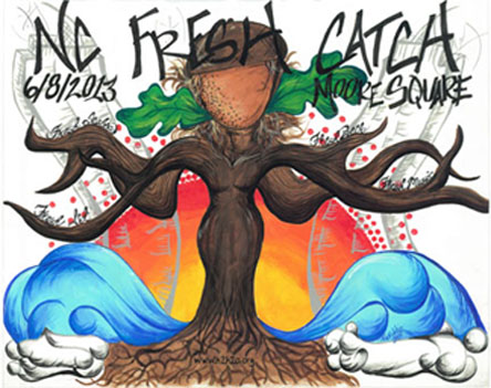 NC Fresh Catch Saturday June 8th 1-7pm Moore Square Raleigh, NC