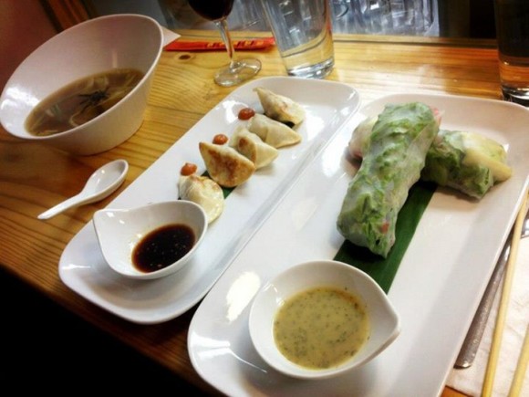 Kimbap Cafe dumpling and rolls