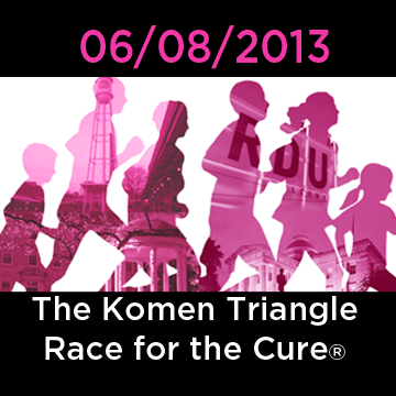 Susan G. Komen® Race for the Cure, Raleigh, June 8, 2013.